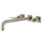 Kingston Brass KS6058DFL Wall Mount Tub Faucet, Brushed Nickel KS6058DFL - alternate 1
